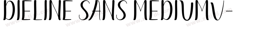 Dieline Sans MediumV字体转换